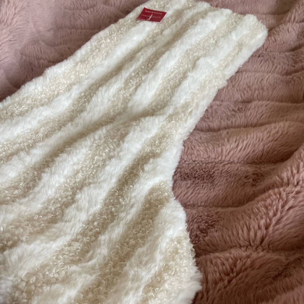 WONDERSHOP FAUX FUR CHRISTMAS STOCKING NWT